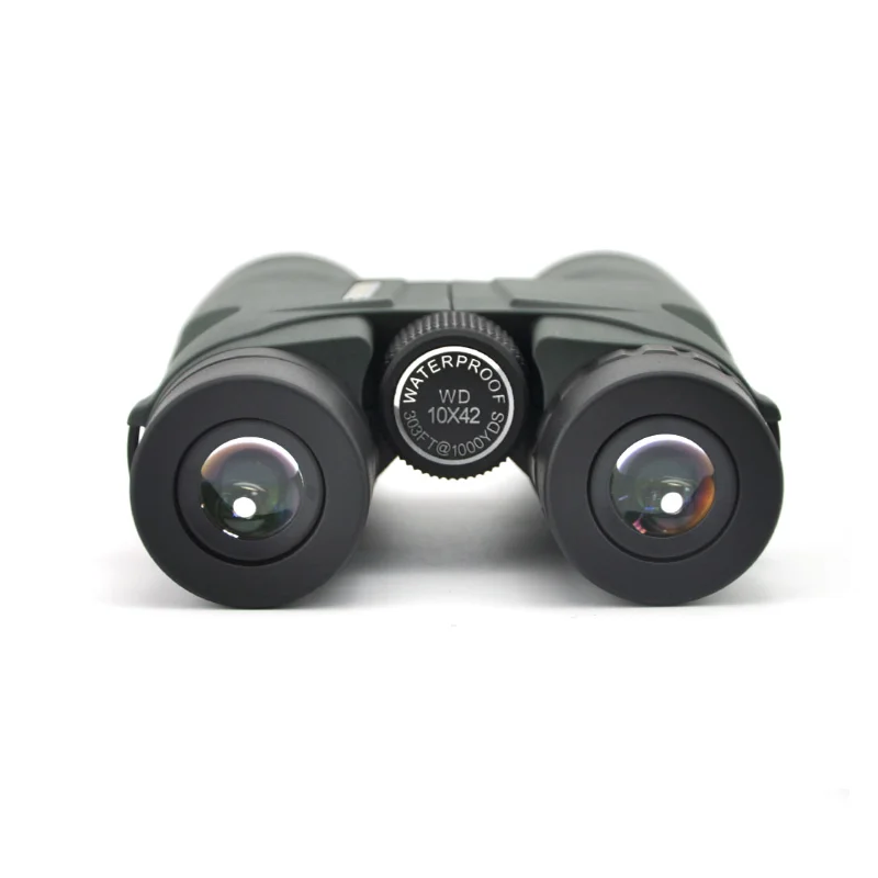 Visionking High Quality 10x42 Hunting Binoculars Waterproof Telescope Binoculars Prismaticos De Caza Binoculars Green and Black
