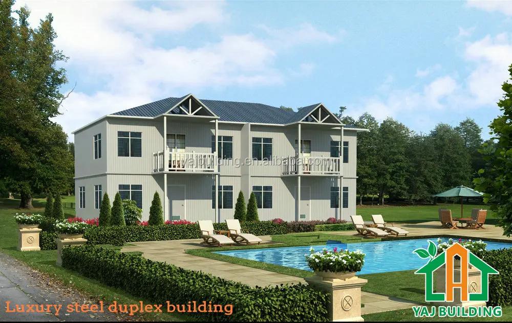 Factory Custom Prefabricated AAC Wall Panel Residential House Travel Hotel Garden Cabin Cottage Home Worker Camp House
