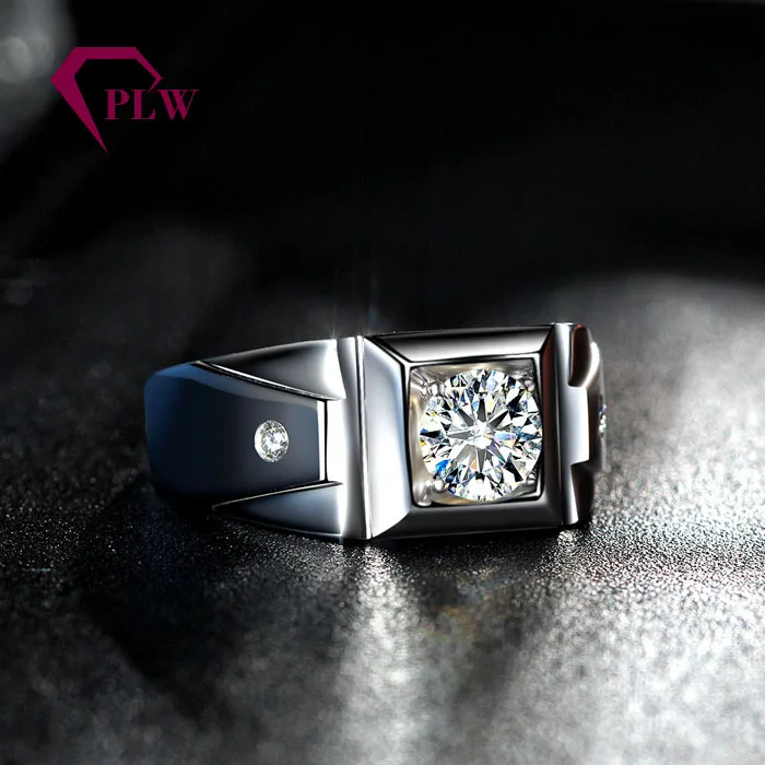 PLW0802R Bezel Setting 3 Grams White Gold Ring Design for Man with Cheap Price