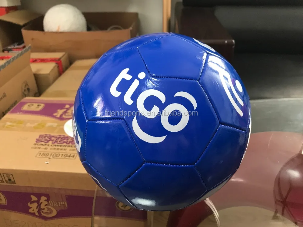 Official Size 5 Custom TIGO logo Cheap Soccer Ball for Advertising Gift Promotion