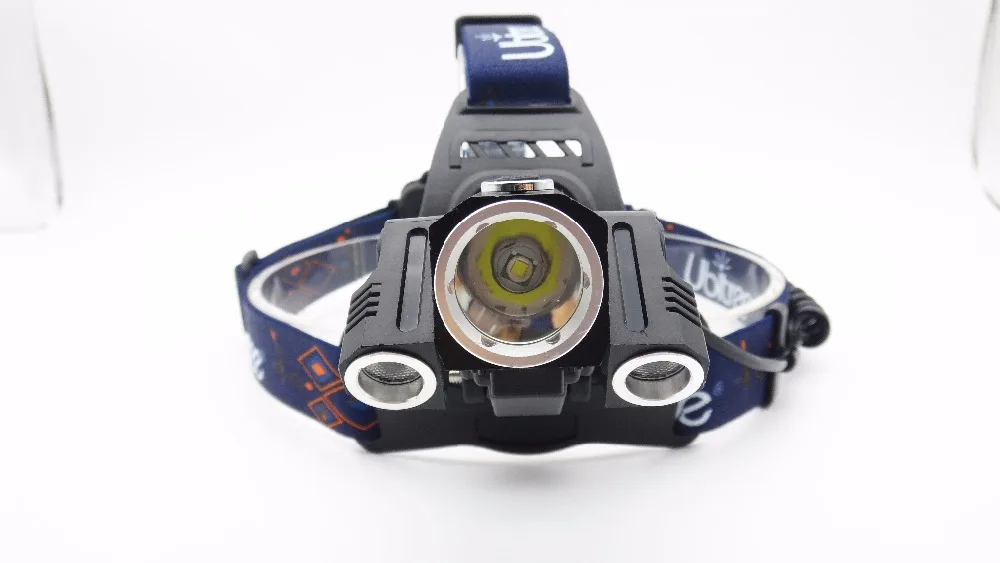 Ubitree Rotate LED Headlight with AC Charger 18650 Battery LED Head Lamp Camping Hunting Headlamp