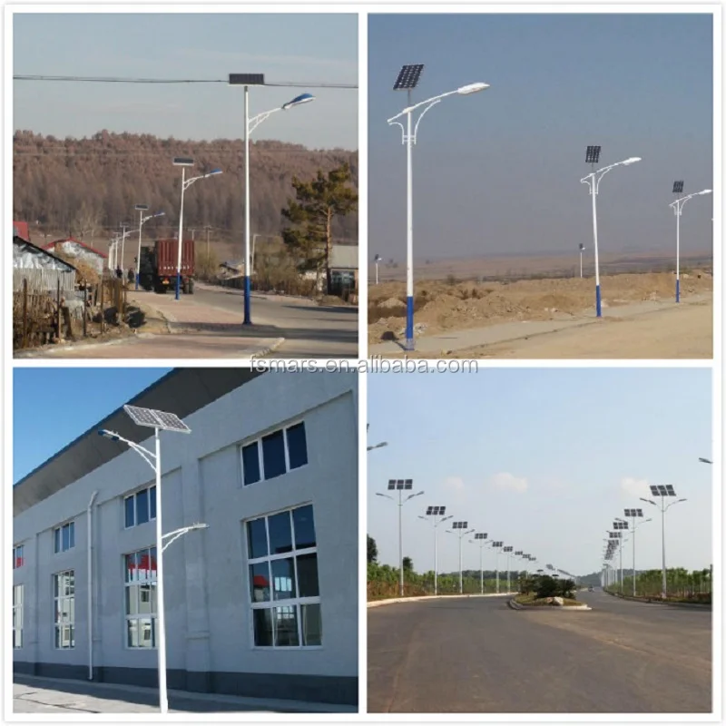 8 м 60 Вт street свет с солнечной панелью и литиевая батарея