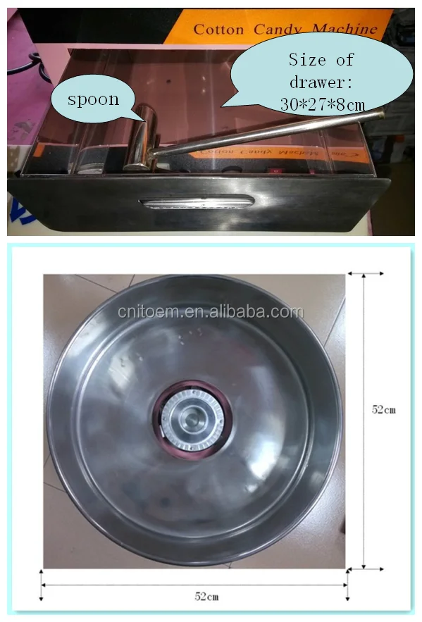 Промышленная машина для производства газовых хлопковых конфет