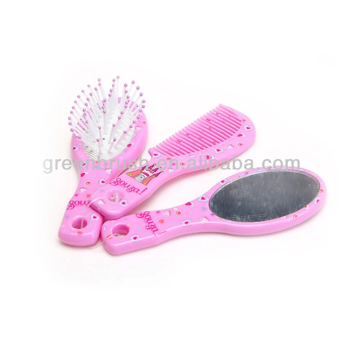 Kids Mini Hair Brush And Comb Set - Buy Mini Hair Brush Set,Hair Brush And Comb  Sets,Brush Set Product on 