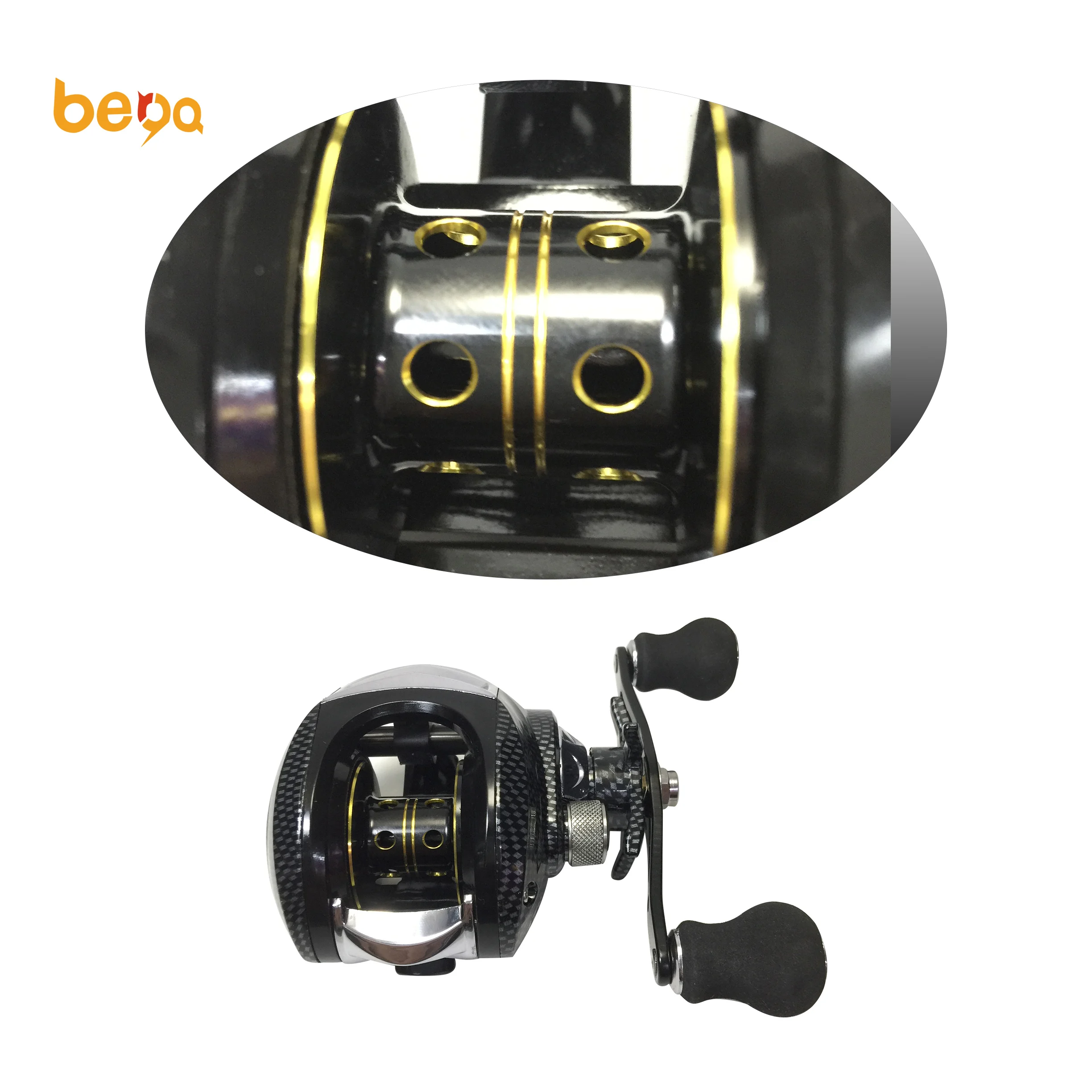 Smooth Dual Braking System 17+1BB Baitcasting Fishing Reel Low Profile Bait Casting Reel Smooth Dual Braking System 17+1BB Baitcasting Fishing Reel Low Profile Bait Casting Reel