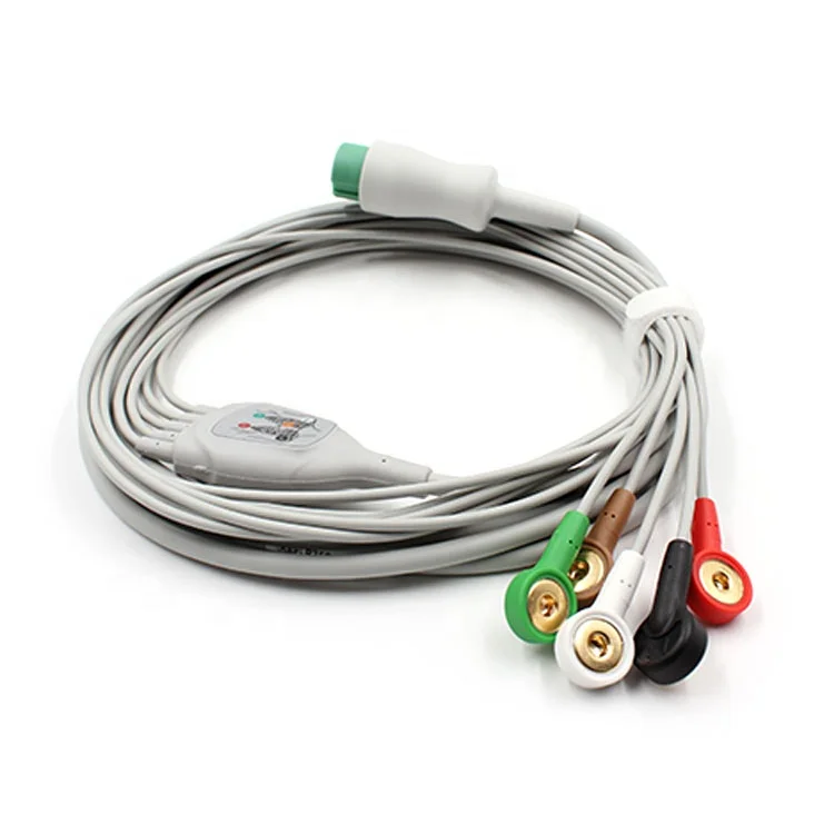 Ecg Cable Cardiocare Ekg Cable 5 Lead Ecg Cables For Comen C30 C50 ...