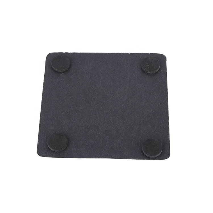Wholesale Black square Stoneware Dinnerware Slate coaster