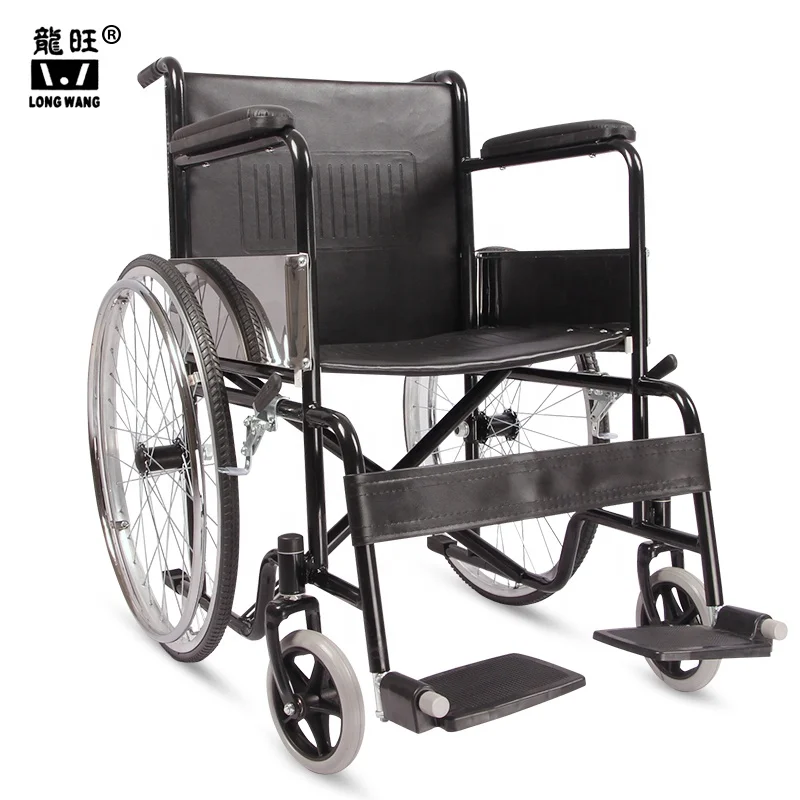Hospital Standard Specifications Chromed Coated Economic Folding Disabled  Wheelchair Price Kolkata