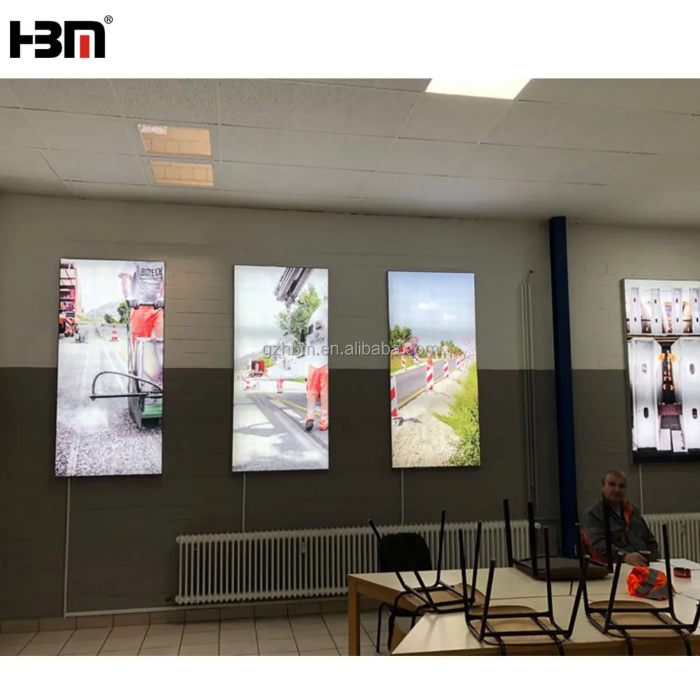 Aluminium Frame Structure Canvas Led Backlit Light Picture Frame for Banners
