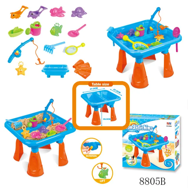 Plastic Pp Sand And Fishing Table Game 