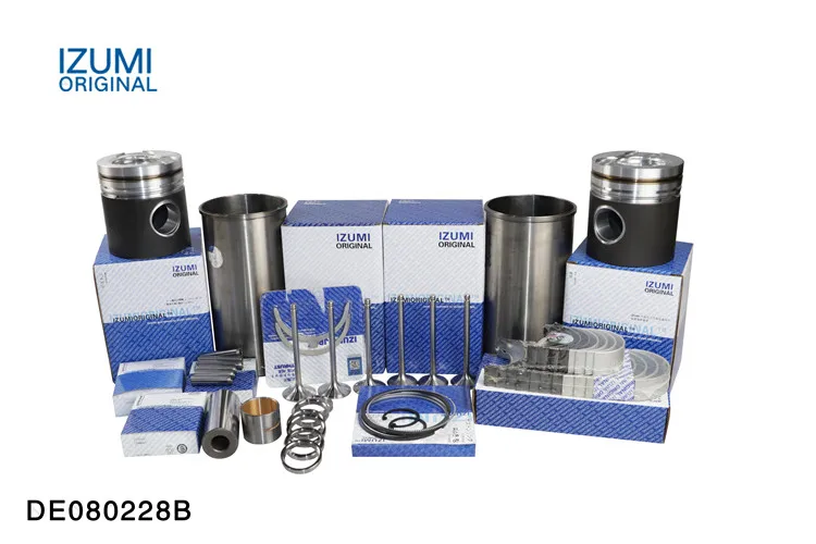 IZUMI ORIGINAL Engine Rebuild Kit DB58  DE08 D1146 D2366 DE12 Cylinder Liner Kit for DOOSAN DAEWOO Excavator Parts