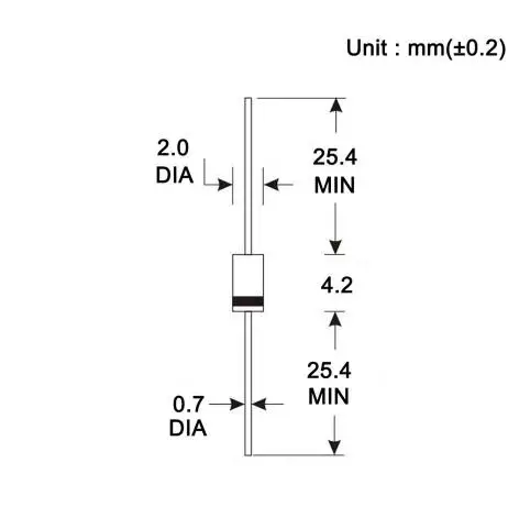 ALKOY 100PCS 1N5404 IN5404 Diodo Raddrizzatore 3A 400V - Foto 9