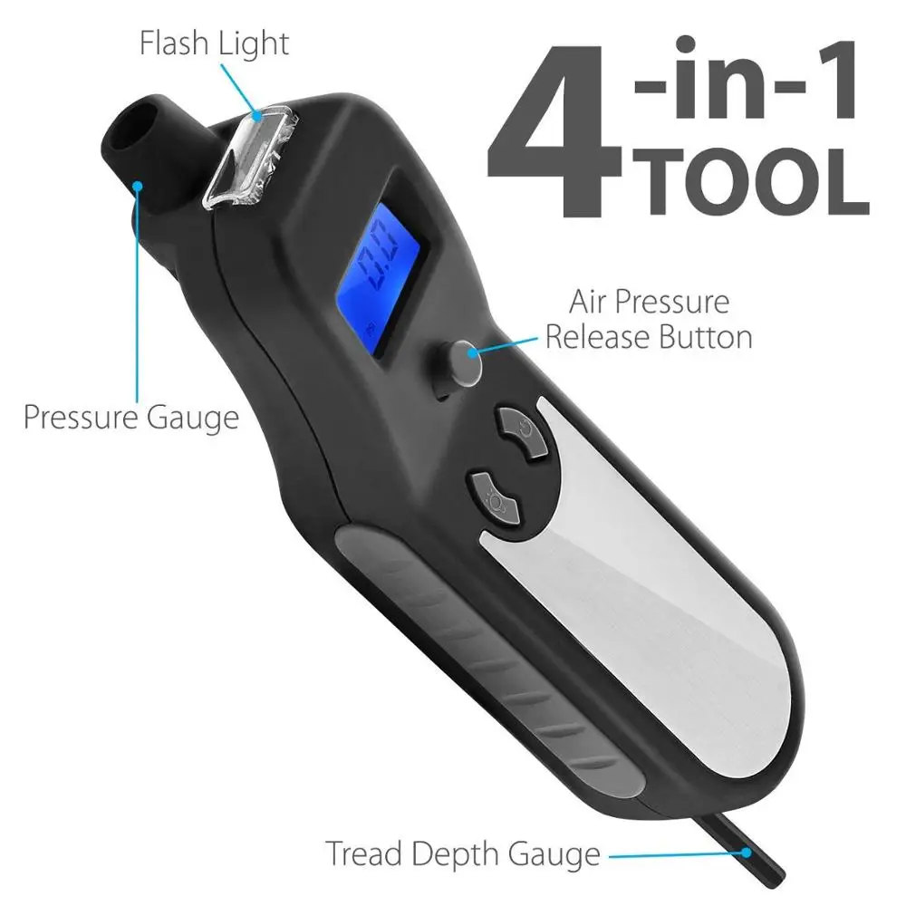 Tyre Pressure Gauge with Deflation Monitoring 