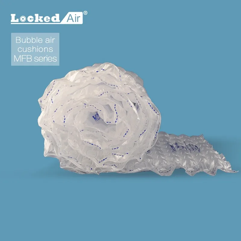 Заблокированный воздушный Сертифицированный переработанный материал пластиковый упаковочный воздушная подушка пузырьковая