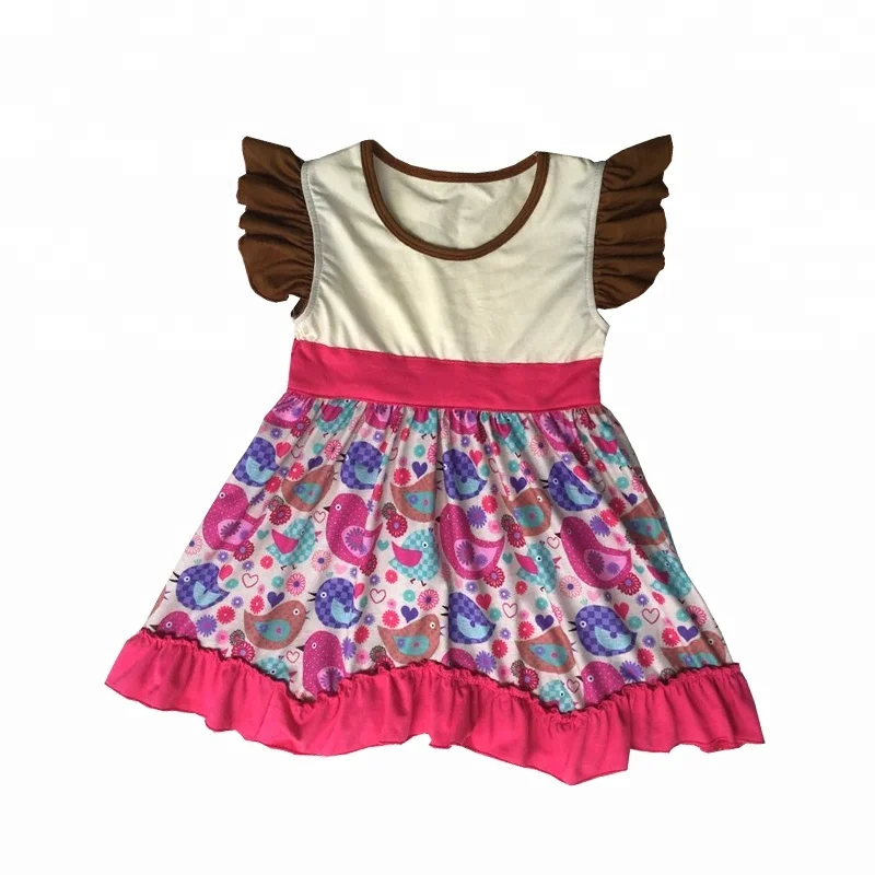 Saling Chicken Baby Frock Design Dress 