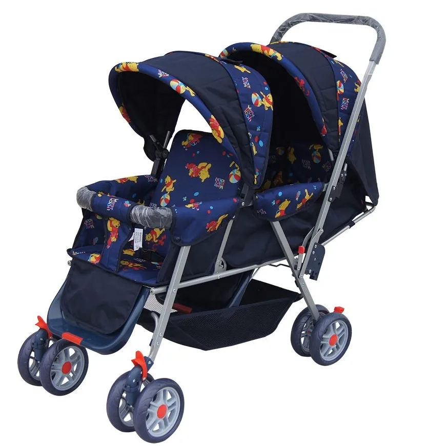 Cute Design Double Baby Twin Stroller 3 in 1 for Two