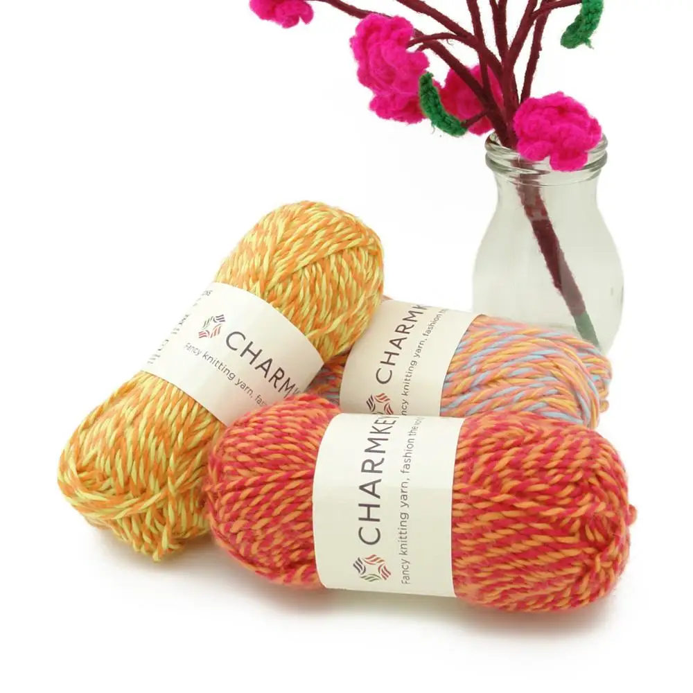 Lion Brand Comfy Cotton Blend Yarn - Enchanting Embers