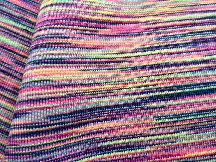 polyester uzay boyalı iplik spandex jersey kumaş