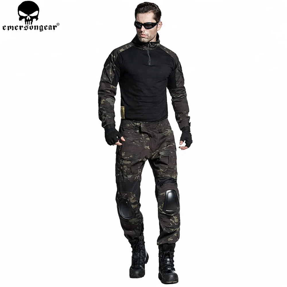 Unbranded Tactical Uniform Set Shirt & Pants BDU Combat Airsoft Clothing CAMO 