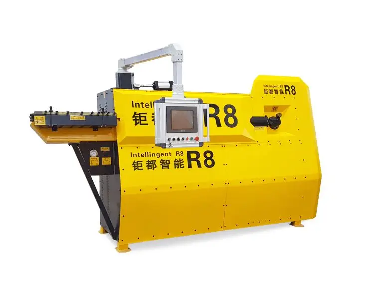 Widely Used in Constructions R8 Model Steel Rebar Stirrup Bending Machine Round bar Stirrup Bender Machine