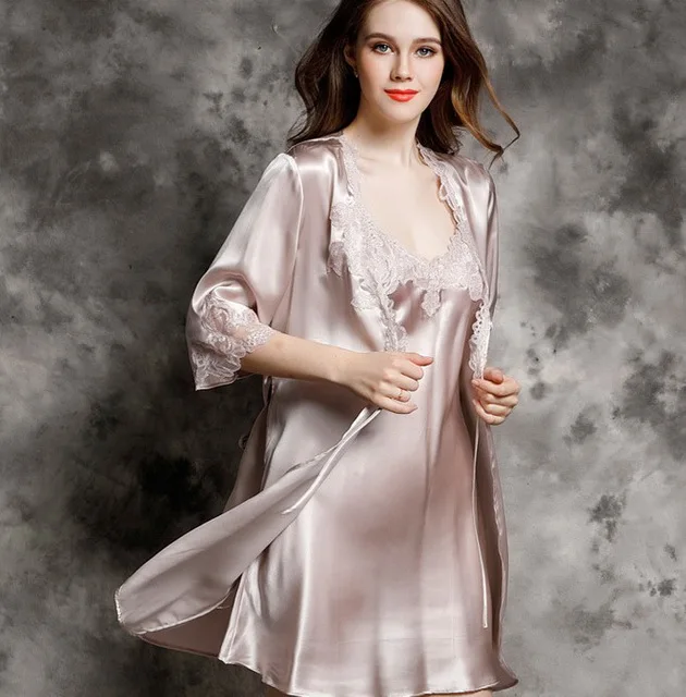 100% Raso Charmeuse De Seda Nightgoen Conjunto Sexo Mujeres Trajes Sexy  Lencería Fotos Flkt625 - Buy Camisón De Seda Conjunto,Trajes De Mujer Del  Sexo,Sexy Ropa De Dormir Product on Alibaba.com