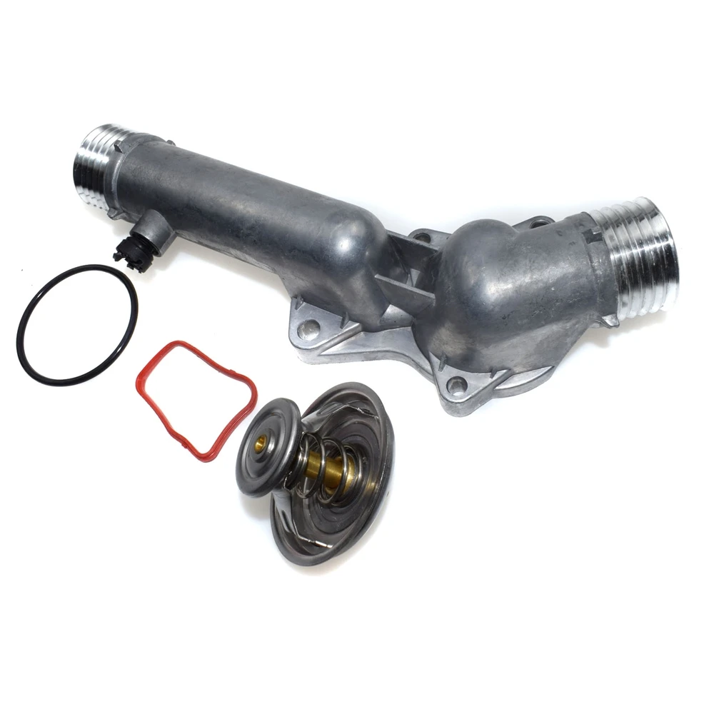 ISANCE Aluminum Thermostat Housing With Thermostat – For BMW E39 528i 1997-1998