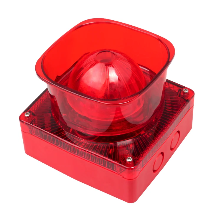 120dB Red Outdoor Fire Alarm Horn Strobe Siren OEM Wholesale