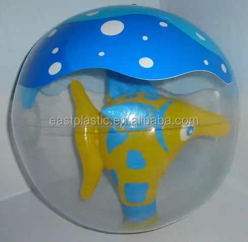 インフレータブル透明ビーチボール 子供のためのおもちゃの中の魚 Buy インフレータブルビーチボール 透明ボール 魚 Product On Alibaba Com