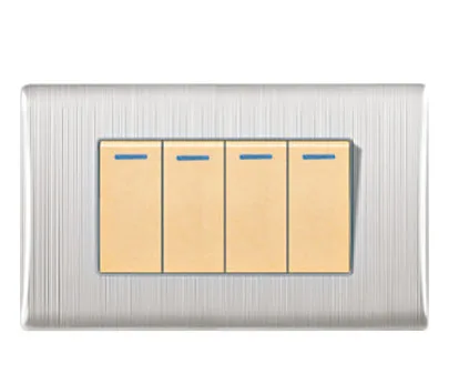 US Standard One-way Luxury Light Switch High-power 3 Gang Wall Switch