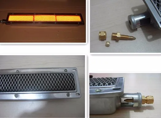 High Temperature Gas Heating element Char Broil Infrared Gas burner Grill Bbq Replacement Parts