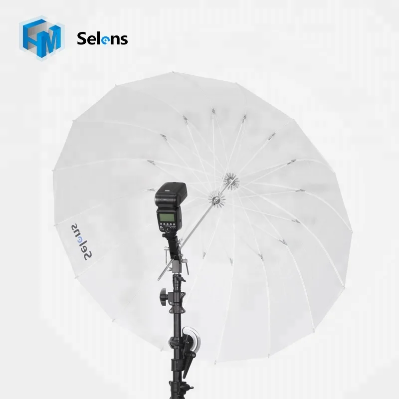 Selens difusión Blanco 105 cm U41-T paraguas Reflectante parabólico costilla de fibra de vidrio 