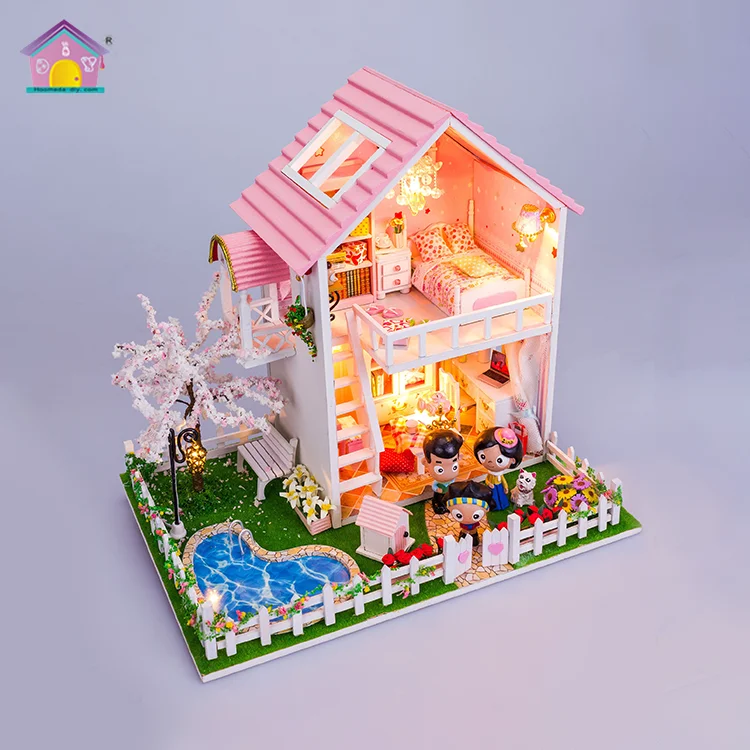 Дерево подарки, чтобы сделать ручной работы ремесло лучшие продажи деревянные игрушки для детей Кукольный дом игрушки