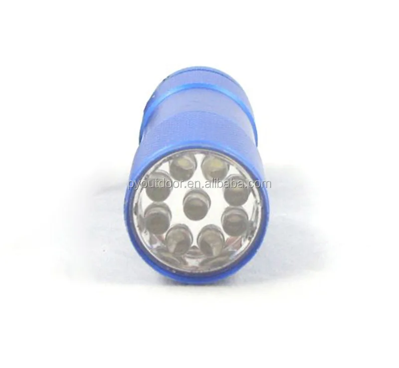 2018 мини 395nm алюминиевый белый свет 9 светодиодный фонарик