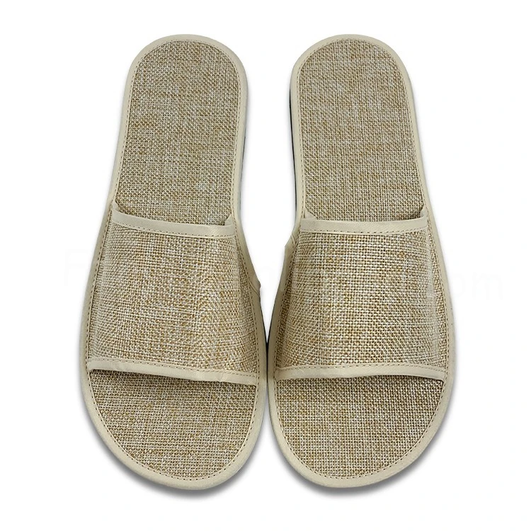 Hotel Flip Flops Sandals Open Toe Bamboo Rattan Flax Tatami slippers for Hotel Bedroom