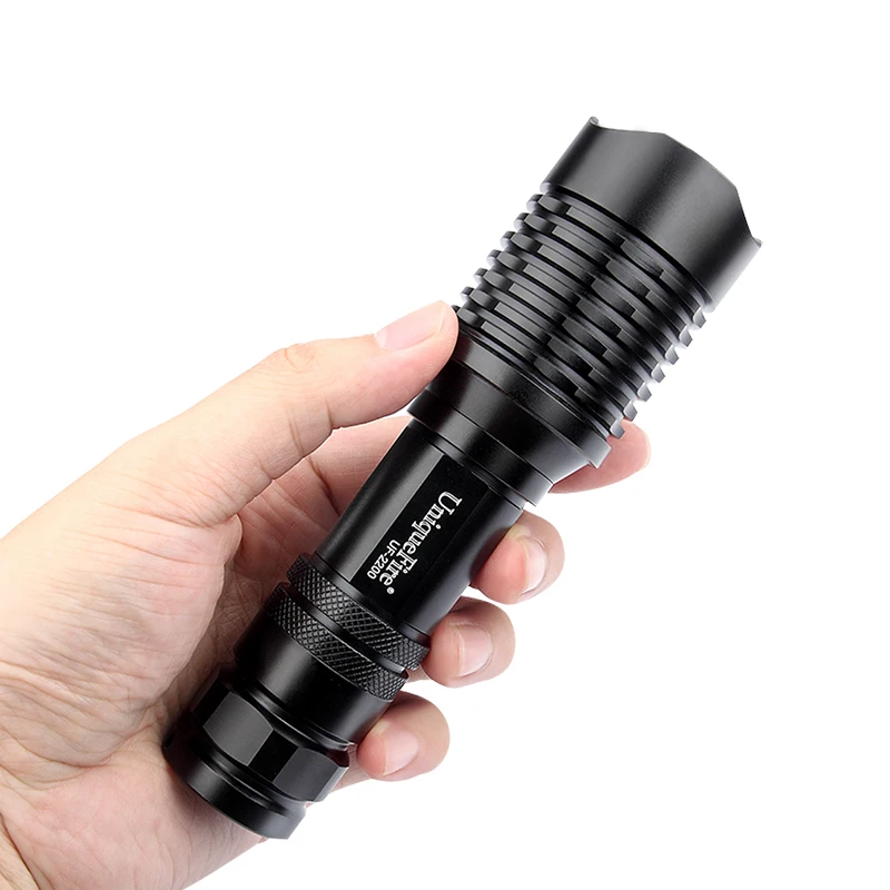 For UniqueFire 10W Powerful LED Flashlight with 2200 for CREE XM-L2 White LED Aluminum Alloy Body IP65 Rating