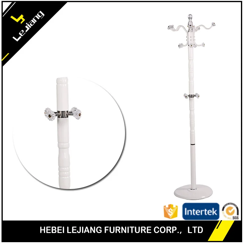 floor standing for bathroom coat hanger holder