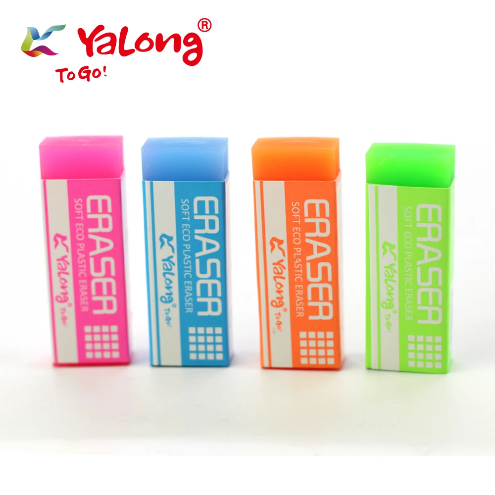 Yalong High Quality Color Eraser TPR Bright Color Rubber School Stationery
