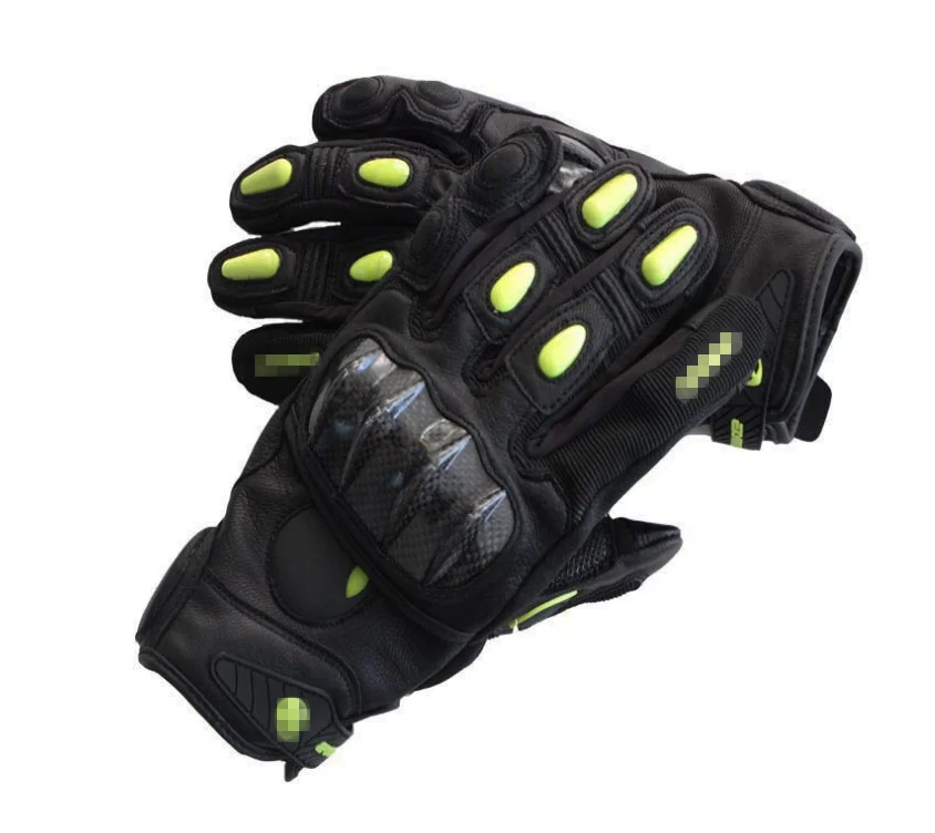 Безопасные кожаные мотоциклетные перчатки на
