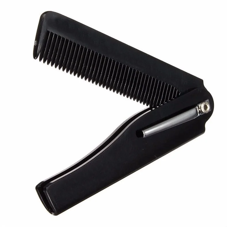 High Quality Mens Womens Beauty Handmade Folding Pocket Clip Hair Moustache Beard Comb