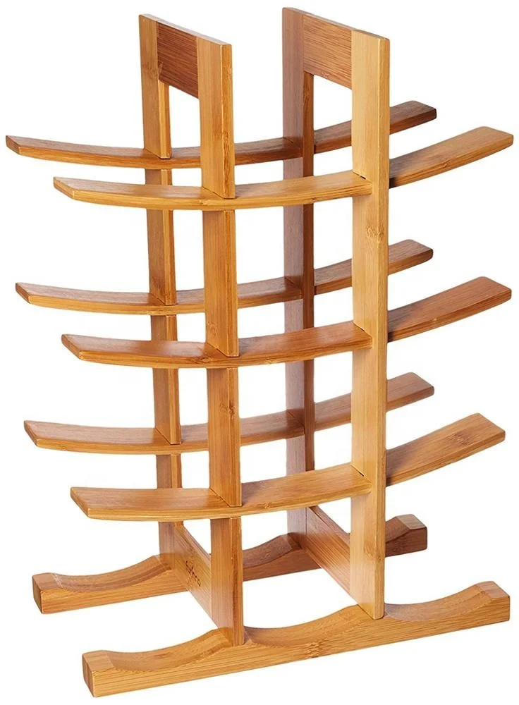 
Винная стойка для хранения, 36 бутылок, Штабелируемая, без катышков, толстая, деревянная 