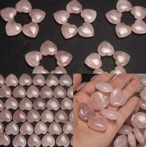 Натуральный розовый кварц любовь сердце в форме розового камня Хэллоуин богиня Хрустальная