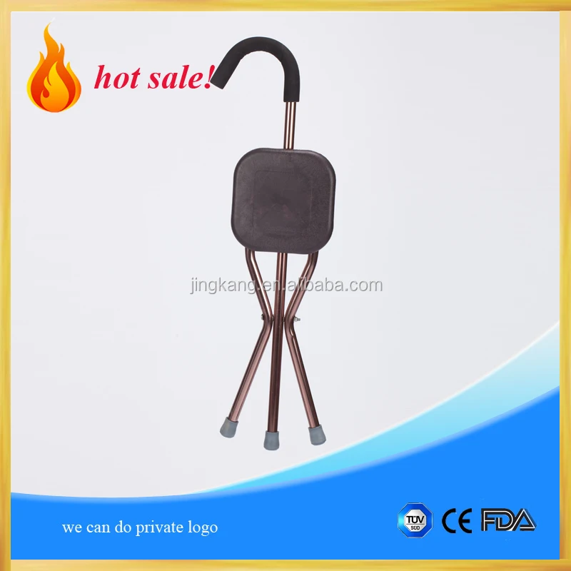 
Складной престарелая прогулочная трость/туалетный столик и стул для вспомогательных средств передвижения алюминиевой трости 