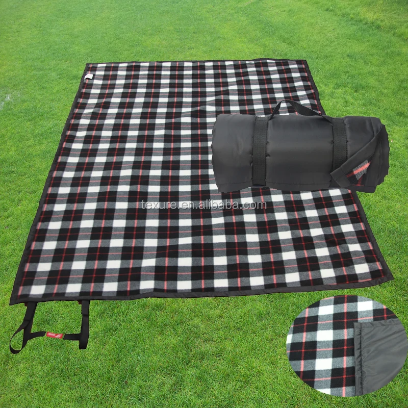 Roll Up Waterproof Picnic Stadium Picnic Blanket,Beach Mat With Carry