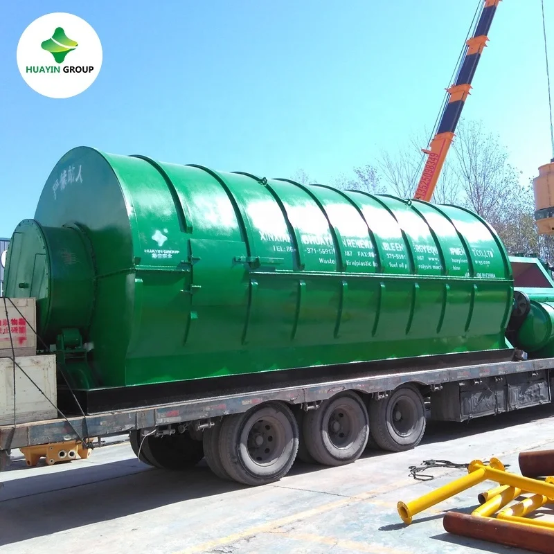 Small waste tyre and plastic to biodiesel machine Huayin Plant