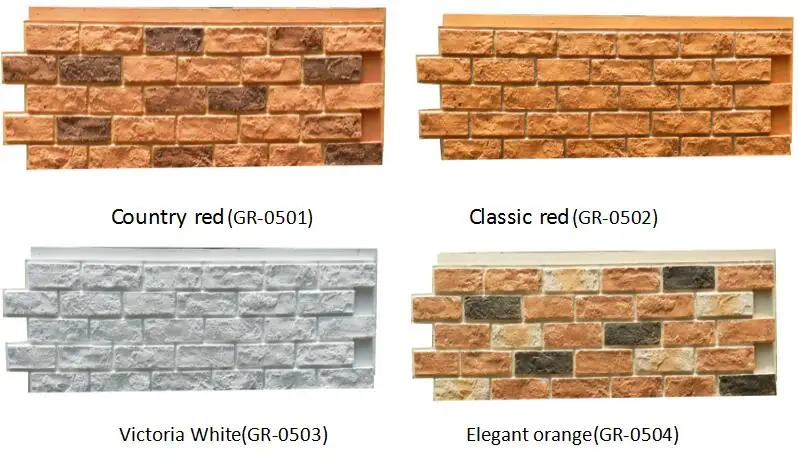 Artificial Stone Type Polyurethane Pu Faux Stone Exterior Lightweight Artificial Stone