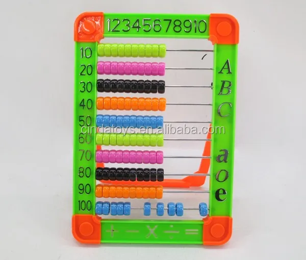 Игрушки для начальной школы, математический набор, игра для мозга, цветной Абакус, пластиковые математические игрушки для детей