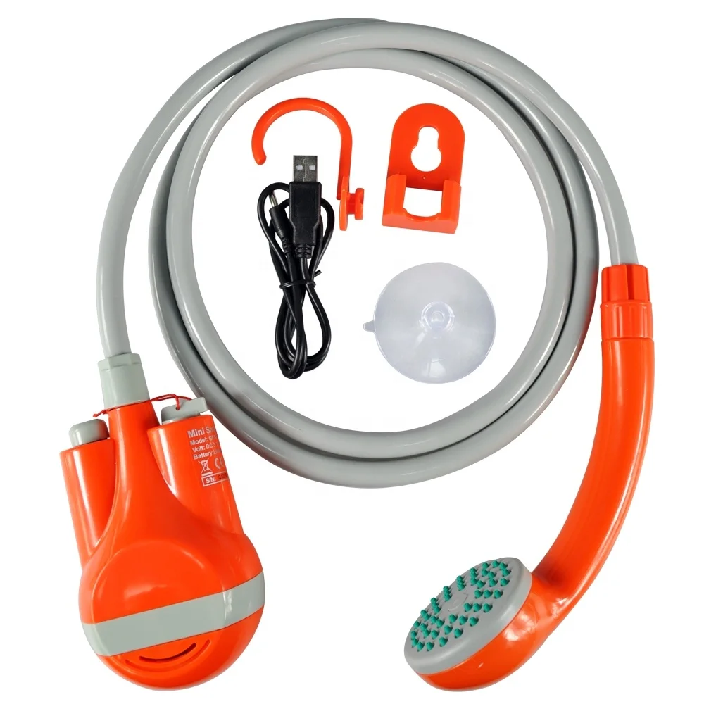 Waterproof Handheld Battery Powered Shower Turns Water From Bucket