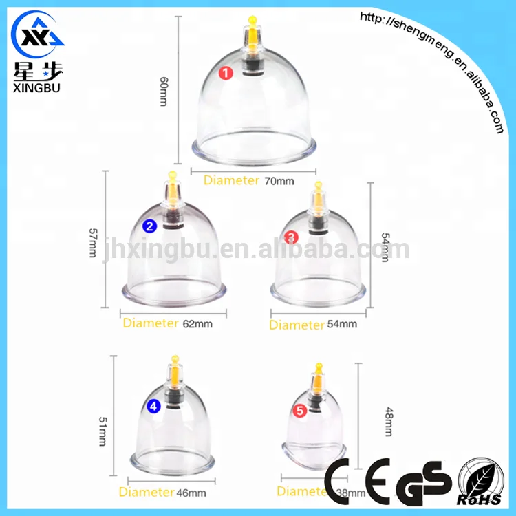 
Заводская поставка китайских вакуумных чашек hijama cup 