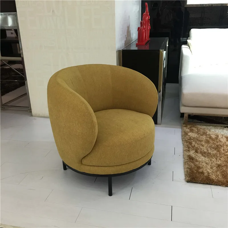 round fabric chair