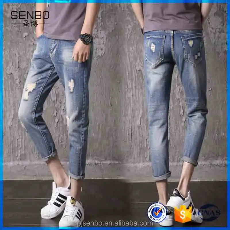 Men Jeans Embroidery Design Back Pocket 